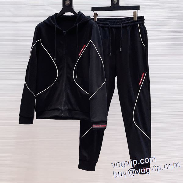 主役になる存在感 ジャージセット プラダ ブランドコピー 2024最新入荷 快適な着心地 上下セット