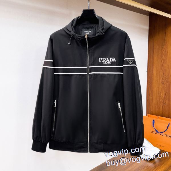 絶対オススメ プラダ PRADAブランドコピー ブルゾン 春服 秋服 新生活 おしゃれ 2024お買い得大人気