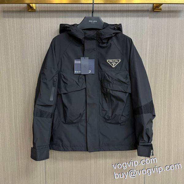 ファション性の高い スーパーコピー 優良サイト 2024新作登場 プラダ PRADA ブルゾン 落ち着いた感覚