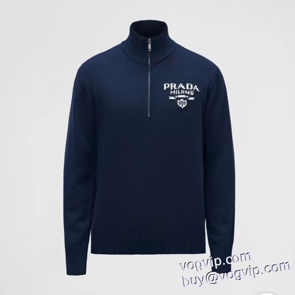 ◆モデル愛用◆ 2024驚きの破格値本物保証 プラダ スーパーコピー 激安 柔らかい手触り ニット セーター 3色可選