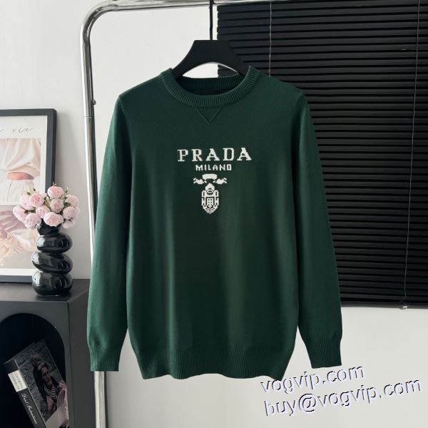 高級感溢れるデザイン プラダ 2024品質保証安い 肌に馴染みやすい ニット セーター PRADAブランド コピー