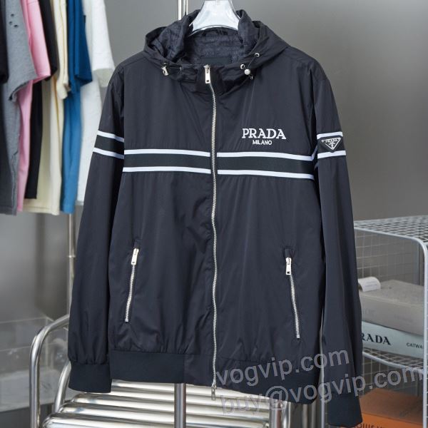 PRADAコピー ブランド 2024秋冬季超人気 ブルゾン 先行販売 2色可選 こだわりのコート プラダ