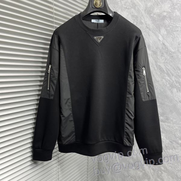 プラダ 2024新作品 プルオーバーパーカー 豊富なサイズ シンプルなデザイン PRADAスーパーコピー 激安
