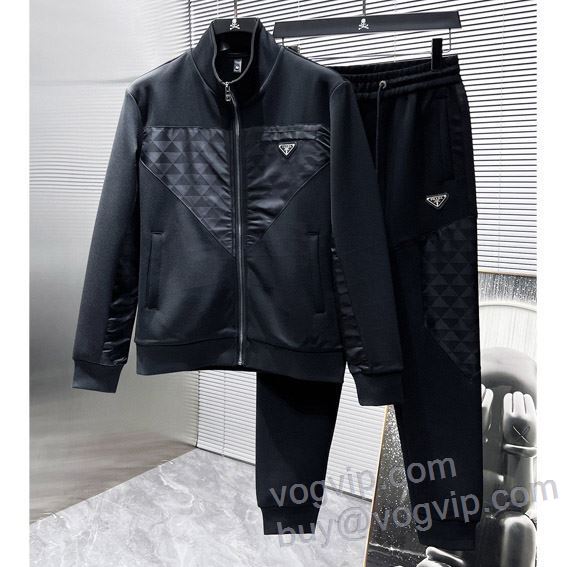 PRADAスーパーコピー 2024お買い得大人気 プラダ ジャージセット 上下セット 適度な厚み 希少価値大！