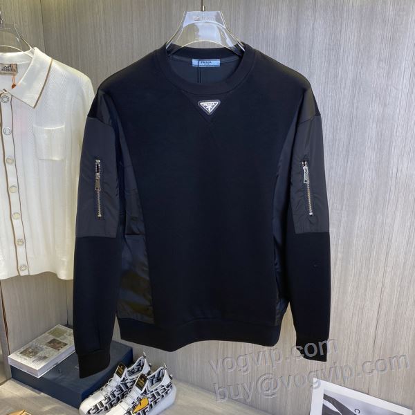 プラダ コスパ最高のプライス 厚手 PRADAスーパーコピー n級品 代金引換 2024海外輸入 プルオーバーパーカー