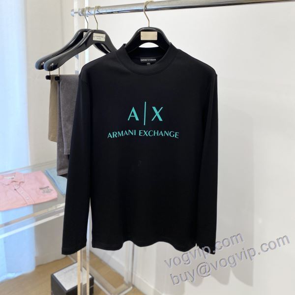チノパン 狙える優秀アイテム アルマーニ ブランド 偽物 通販 CTSAR005 長袖Tシャツ 2色可選 2025高級品 通販