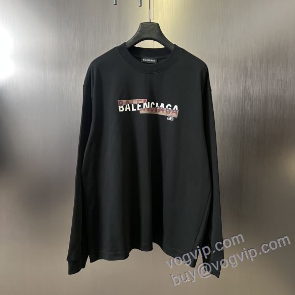 バレンシアガ スーパーコピー CTSBAL002 2025海外通販 長袖Tシャツ 2色可選 早くも完売している