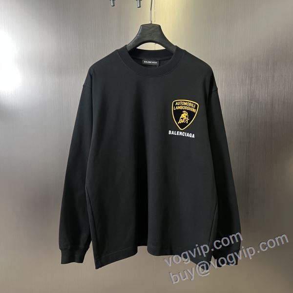 長袖Tシャツ 2025海外通販 バレンシアガ コピー 争奪戦必至 CTSBAL003 2色可選