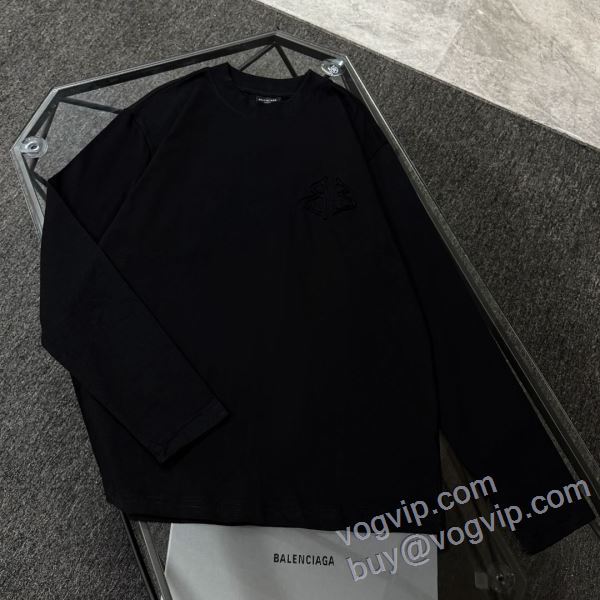 2025激安大特価本物保証 CTSBAL007 長袖Tシャツ 2色可選 バレンシアガ コピーブランド 大人気アイテム！入手困難