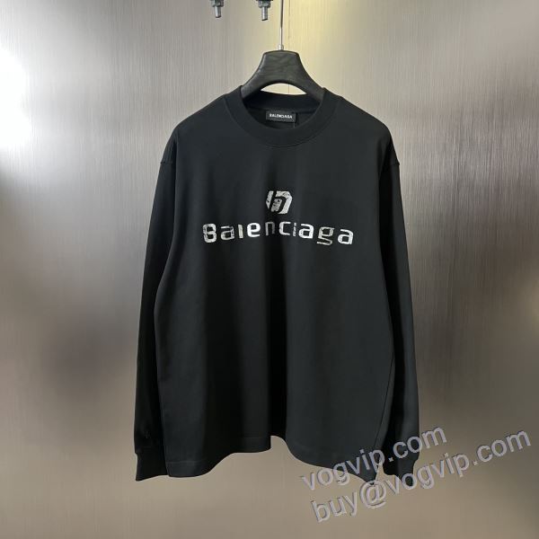 シックスタイルに活躍 バレンシアガ 偽物ブランド CTSBAL008 長袖Tシャツ 2色可選 2025激安大特価本物保証