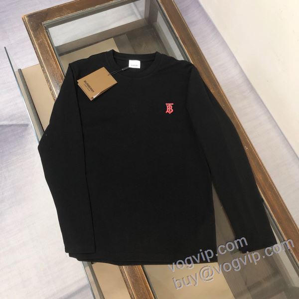 BURBERRYスーパーコピー 激安 CTSBU017 2025爆買い人気 バーバリー 長袖Tシャツ 2色可選 海外セレブ愛用