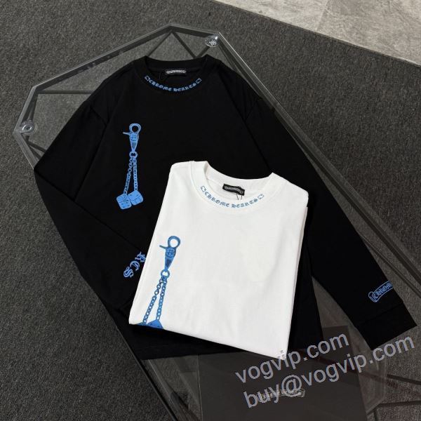 2025年モデル入荷 クロムハーツ ブランドコピー CTSCHR001 長袖Tシャツ 2色可選 人気雑誌掲載