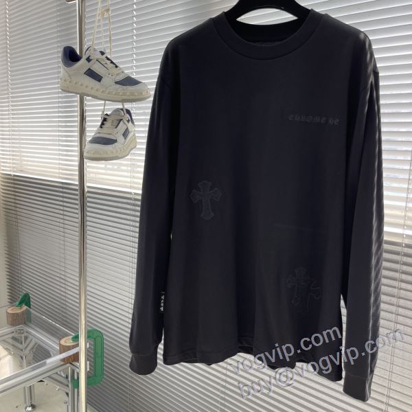 長袖Tシャツ 2025年モデル入荷 クロムハーツ コピー CTSCHR003 2色可選 魅惑