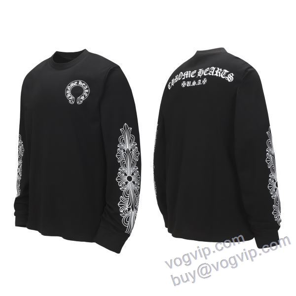 2025秋冬季 クロムハーツ ブランド 偽物 通販 CTSCHR005 長袖Tシャツ 2色可選 大人の個性を