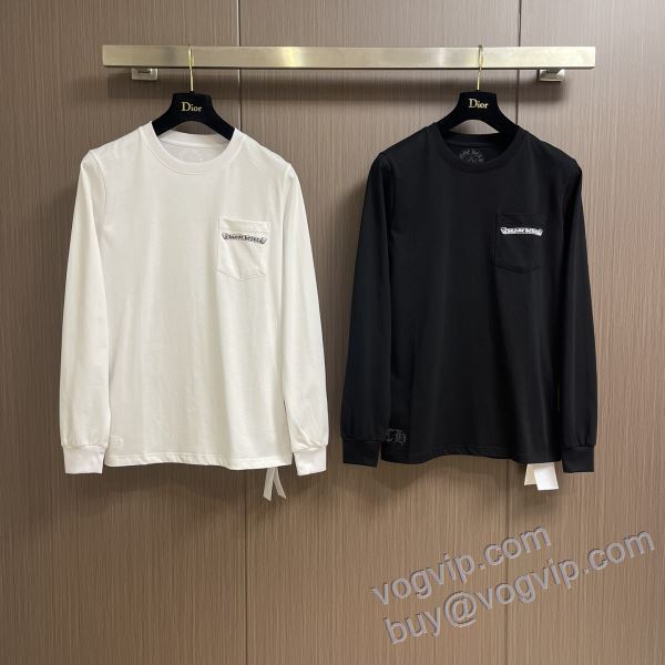 クロムハーツ コピーブランド CTSCHR007 2025秋冬季 長袖Tシャツ 2色可選 高品質