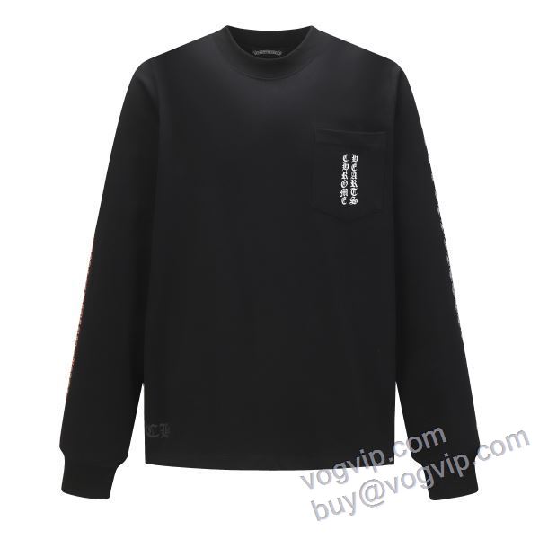 セレブ風 クロムハーツ CHROME HEARTSブランド 偽物 通販 CTSCHR016 2025新作登場 長袖Tシャツ 2色可選