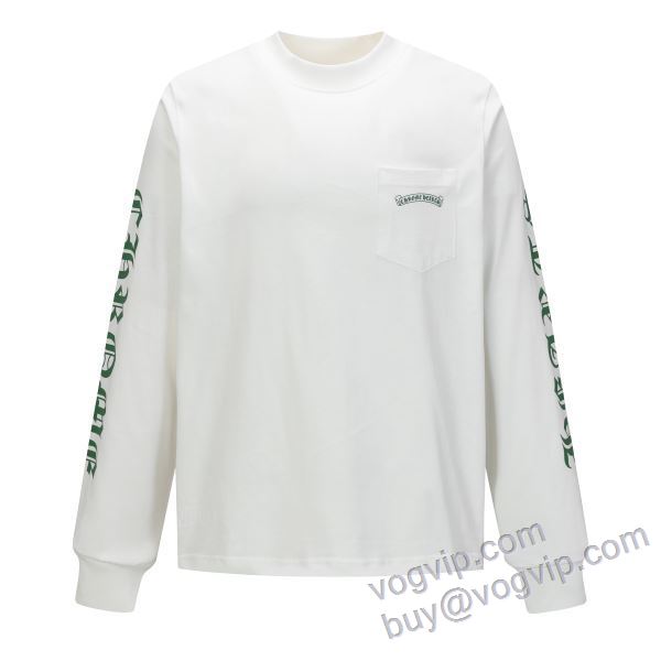 大絶賛！ クロムハーツ CHROME HEARTSコピーブランド CTSCHR018 2025お買い得高品質 長袖Tシャツ 2色可選