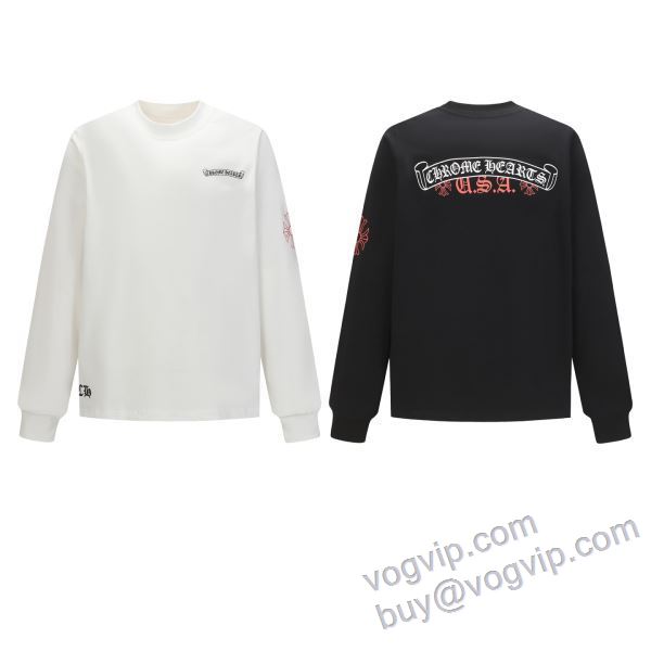 長袖Tシャツ 2025お買い得高品質 クロムハーツ 主役になる存在感 CHROME HEARTSスーパーコピー CTSCHR020 2色可選