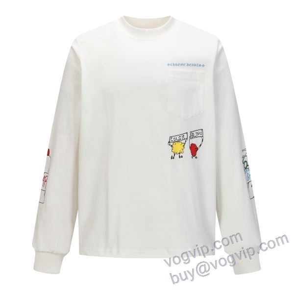 2025爆買いセール クロムハーツ CHROME HEARTSブランドスーパーコピー CTSCHR021 長袖Tシャツ お洒落自在