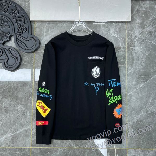 強い魅力を感じる一枚 クロムハーツ 最高N級ブランドコピー CTSCHR027 長袖Tシャツ 2025超激得高品質