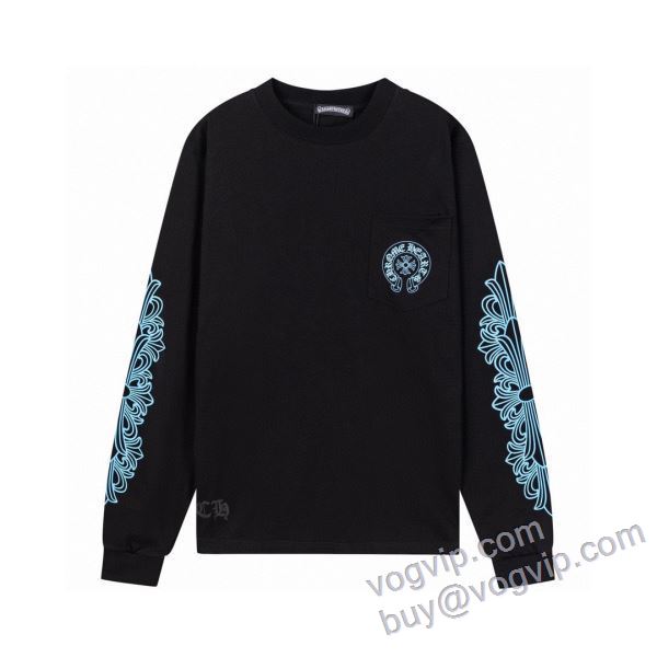 クロムハーツ ブランドコピー CTSCHR030 2025割引セール 長袖Tシャツ 2色可選 個性的なデザイン
