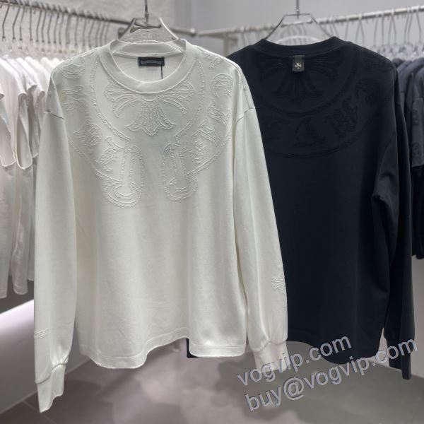 2025品質保証100%新品 クロムハーツ コピー ブランド 絶対オススメ? CTSCHR032 長袖Tシャツ 2色可選