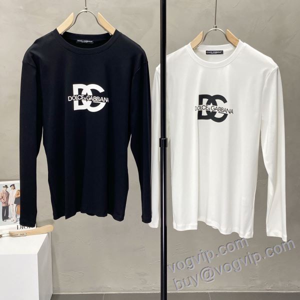 選べる極上 ドルチェ＆ガッバーナ ブランドコピー CTSDG011 長袖Tシャツ 2色可選 2025数量限定格安