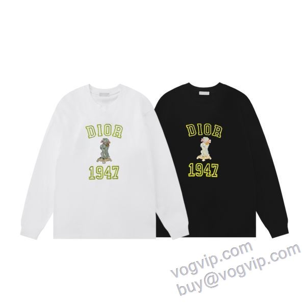 耐久性に優れ ディオール コピー ブランド CTSDIOR004 長袖Tシャツ 2色可選 2025爆買い大人気