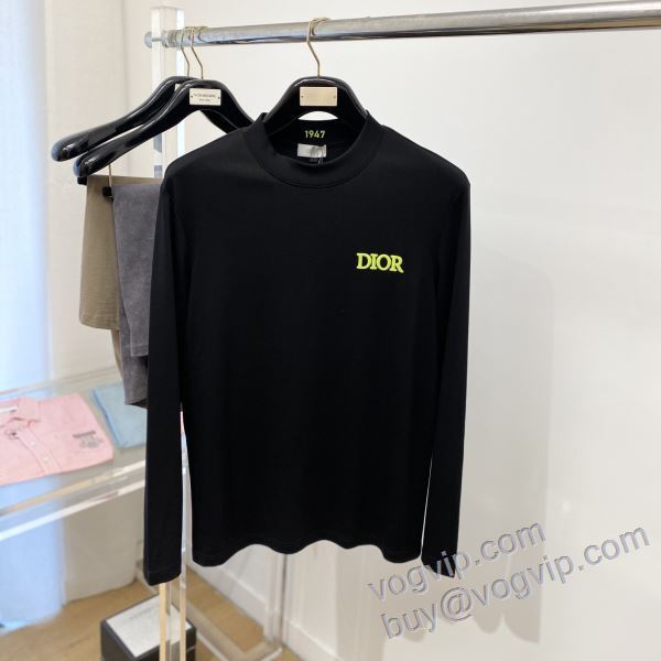 長袖Tシャツ 2025超激得品質保証 ディオール コピーブランド 柔らかな質感 CTSDIOR007 2色可選