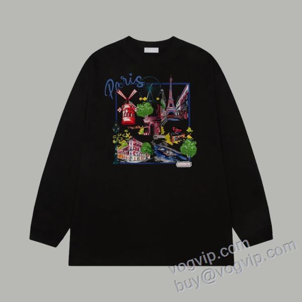 人気 ランキング ディオール スーパーコピー CTSDIOR009 2025大特価！ 長袖Tシャツ 3色可選