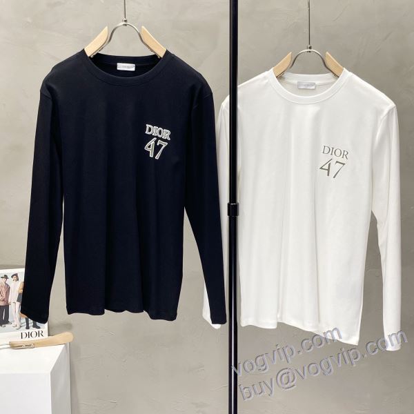 売れ筋のいい ディオール DIORブランドコピー CTSDIOR012 2025高級品 通販 長袖Tシャツ 2色可選
