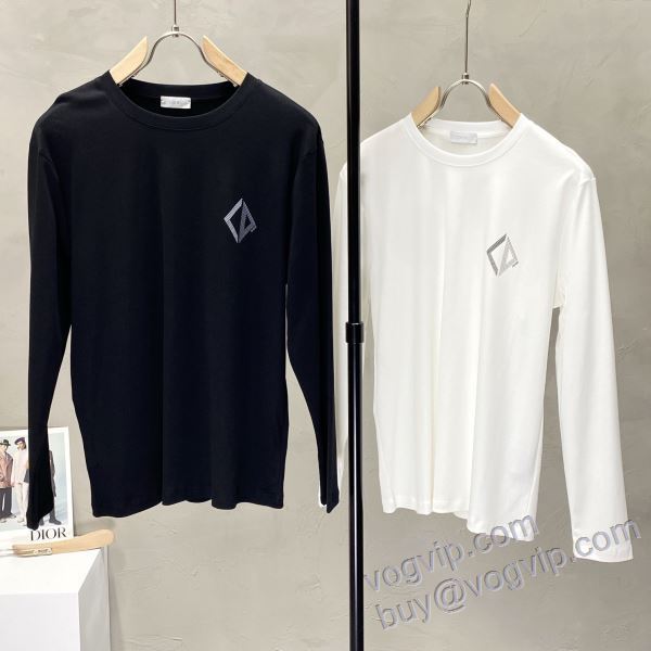 2025驚きの破格値大人気 ディオール DIORコピー 韓国の人気 CTSDIOR014 長袖Tシャツ 2色可選