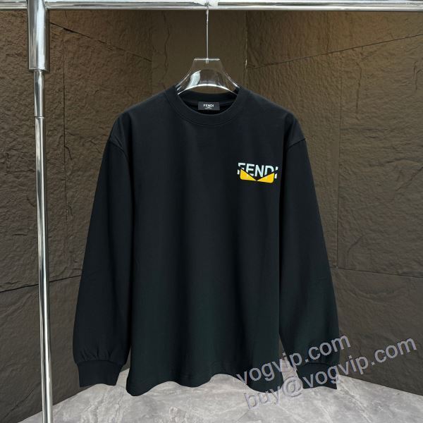 2025秋冬季超人気 フェンディ ブランドコピー 選べる極上 CTSFEN001 長袖Tシャツ 3色可選
