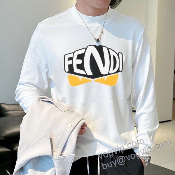 2025最新入荷 長袖Tシャツ フェンディ コピーブランド 上品な輝きを放つ形 CTSFEN007 2色可選