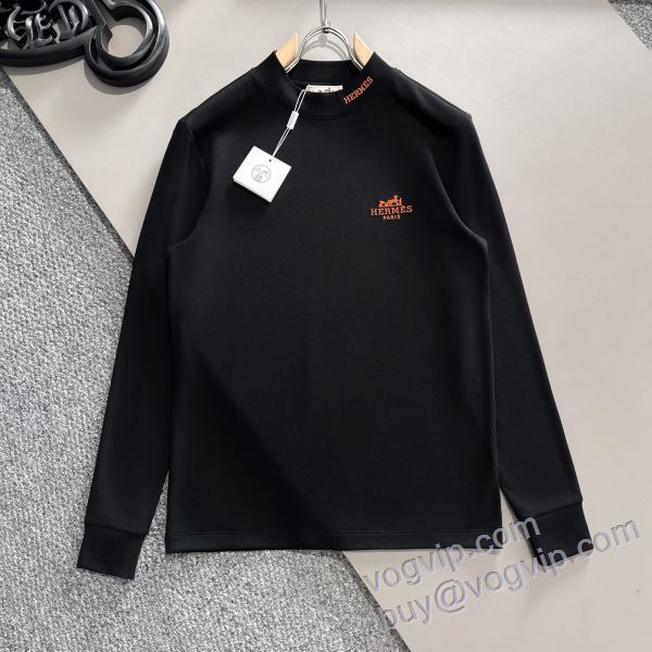 2025数量限定新品安 CTSHE006 長袖Tシャツ 2色可選 エルメス スーパーコピー 大人っぼい