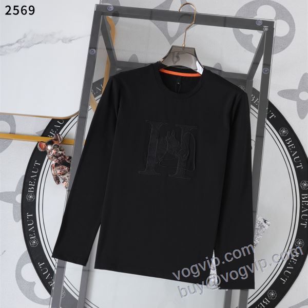 2025最安値セール エルメス ブランドスーパーコピー CTSHE010 長袖Tシャツ 3色可選 お洒落に魅せる