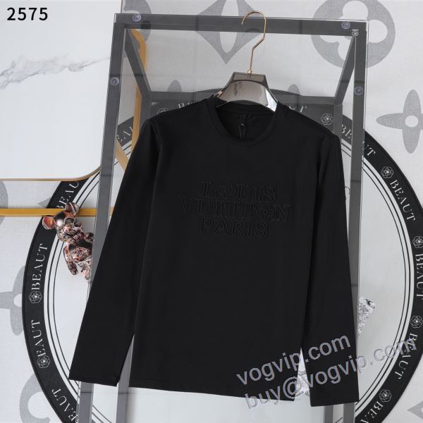 上質 大人気！ ルイ ヴィトン 偽物ブランド CTSLV008 2025大特価！ 長袖Tシャツ 3色可選