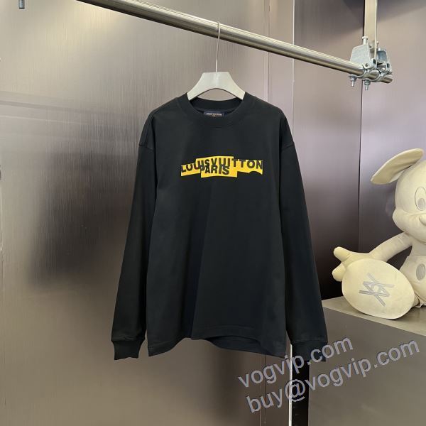 人気 ランキング ルイ ヴィトン LOUIS VUITTONスーパーコピー 激安 CTSLV017 2025品質保証高品質 長袖Tシャツ 2色可選