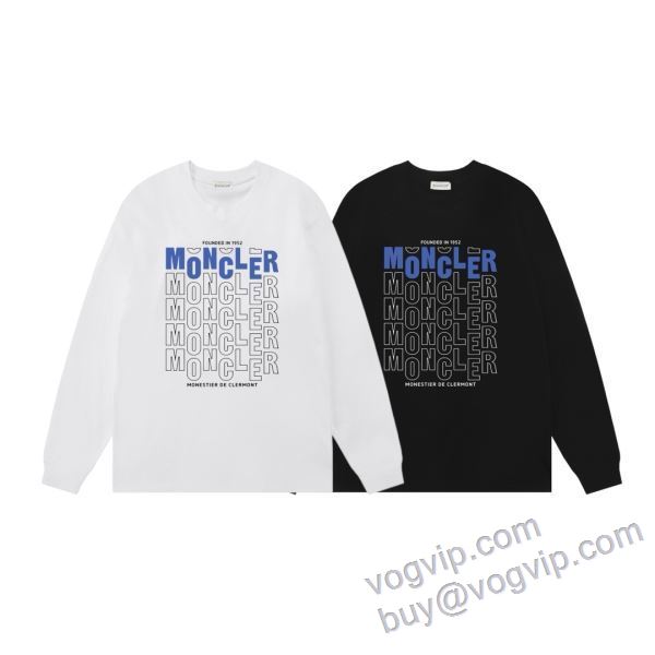 ランキング商品 モンクレール ブランドスーパーコピー CTSMO010 2025爆買い品質保証 長袖Tシャツ 2色可選