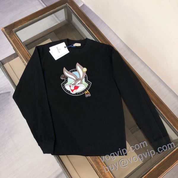 高評価の人気品 MONCLERブランドコピー CTSMO012 長袖Tシャツ 2025爆買い品質保証 モンクレール 2色可選