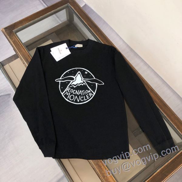 2025驚きの破格値人気 モンクレール MONCLER CTSMO029 長袖Tシャツ 大注目！ 2色可選 VOGコピー