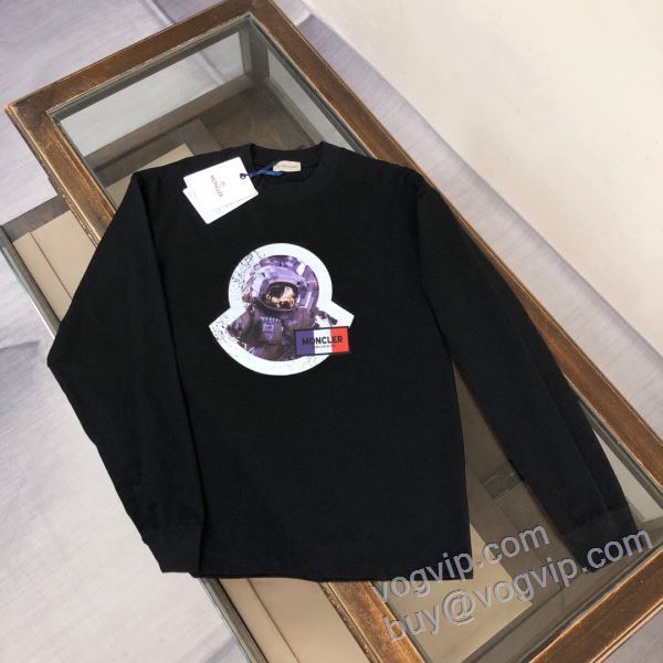 最安値！モンクレール MONCLER CTSMO030 2025驚きの破格値人気 長袖Tシャツ 2色可選 vogブランド コピー 優良店
