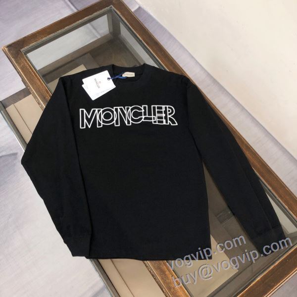 入手困難！ 長袖Tシャツ 2色可選 2025驚きの破格値人気 モンクレール MONCLER CTSMO032 最大級ブランドコピー通販優良店