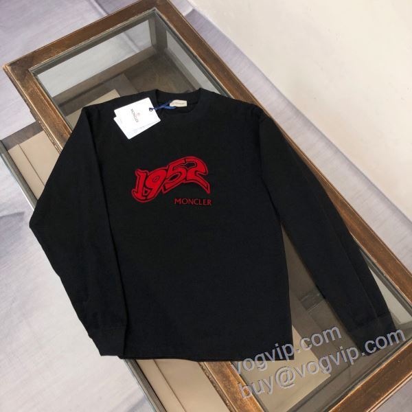 スタイリッシュな印象 モンクレール スーパーコピー 激安 CTSMO042 2025人気定番爆買い 長袖Tシャツ 2色可選