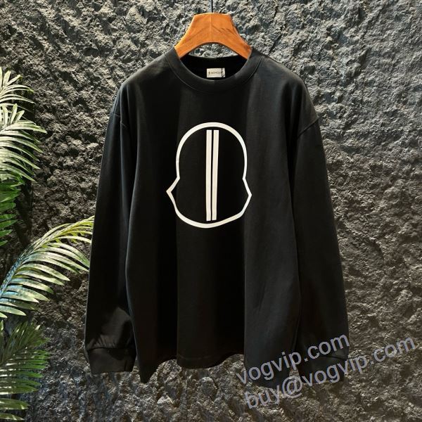 MONCLERスーパーコピー 激安 CTSMO075 2025爆買い定番人気 モンクレール 長袖Tシャツ 2色可選 優しい色合い