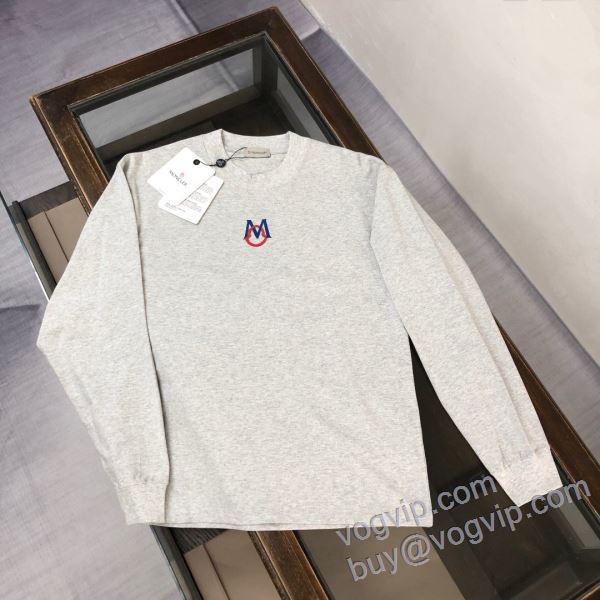 2025最安値セール モンクレール MONCLER偽物ブランド CTSMO077 耐久性に優れ 長袖Tシャツ 3色可選