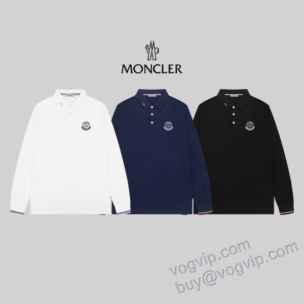 モンクレール MONCLERスーパーコピー CTSMO078 2025最安値セール 長袖ポロシャツ 3色可選 絶大な人気を誇る