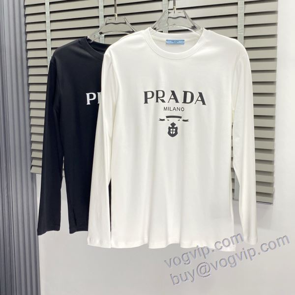 売れ筋のいい プラダ スーパーコピー CTSPR002 2025品質保証大人気 長袖Tシャツ 2色可選
