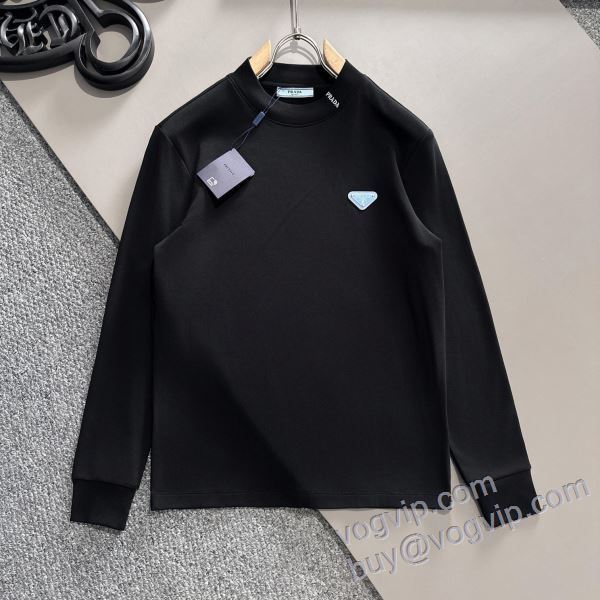 2025最安値 プラダ PRADAスーパーコピー CTSPR013 長袖Tシャツ 2色可選 超激得品質保証