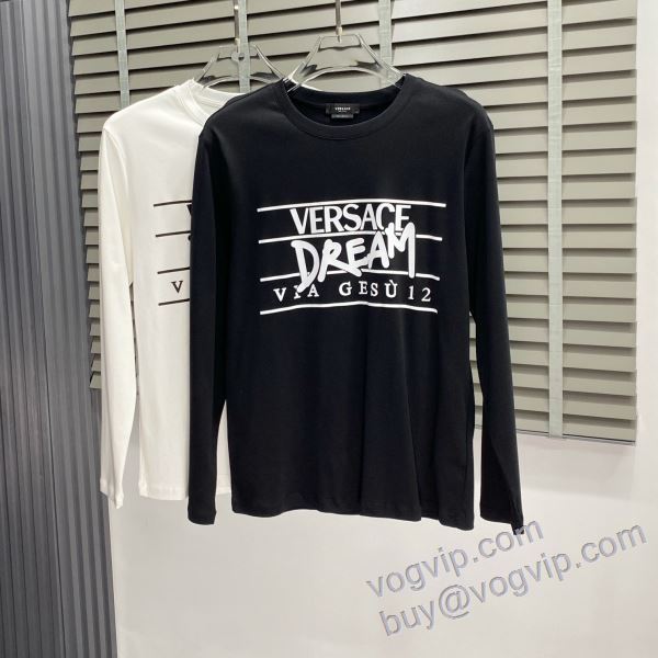 もっとも高い人気を誇る ヴェルサーチ スーパーコピー CTSVS002 2025最新入荷 長袖Tシャツ 2色可選